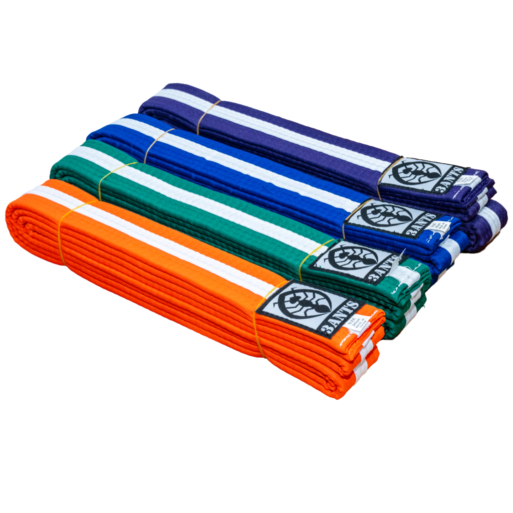 Belt - Colour Belt with White Stripe (3ANTS)